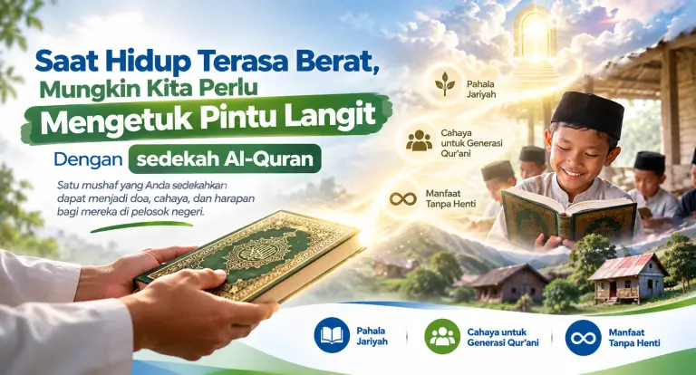 Sedekah Al-Qur’an, Pintu Langit Terbuka Saat Hidup Terasa Berat