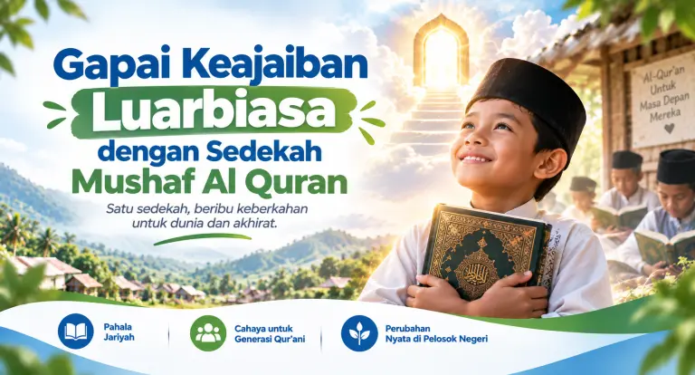 Gapai Keajaiban Luarbiasa dengan Sedekah Mushaf Al Quran